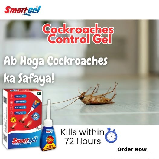 SmartGel Cockroach Killer Gel (20g) | Professional Strength, Odorless & Mess-Free Solution | Kills Within 72 Hours for Home & Kitchen Use - Image 2