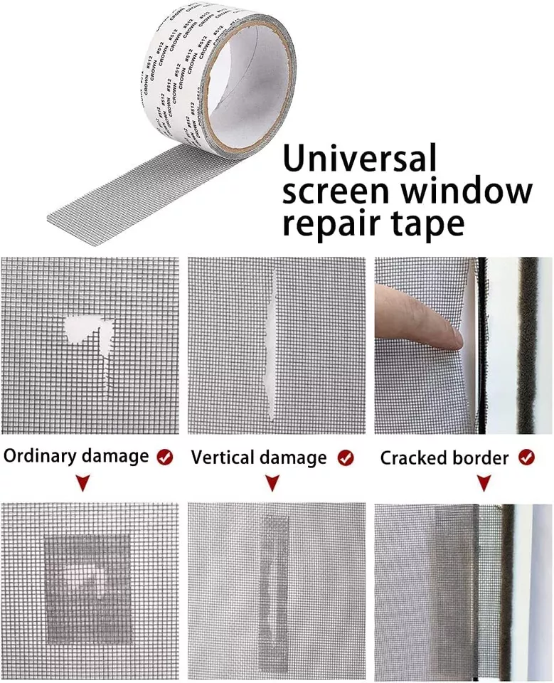 Mesh Roll Tape Window Screen Repair Patch | Keep Mosquitoes Out with Our Anti-Insect, Self-Adhesive Mesh Patch Tape - 2 meter - Image 4