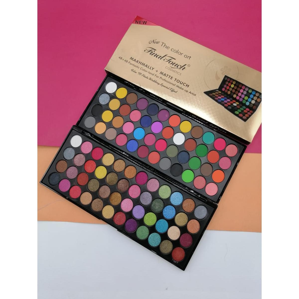 Final Touch Eyeshadow Palette | 96 Colors | Matte & Shimmer | Professional Makeup Kit - Image 3