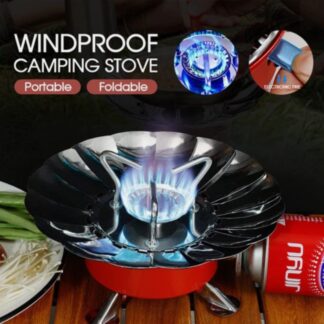 Portable Camping Mini Gas Stove Durable Construction Smooth Finish Easy Use Comfortable Handling For Outdoor Cooking Travel And Daily Utility
