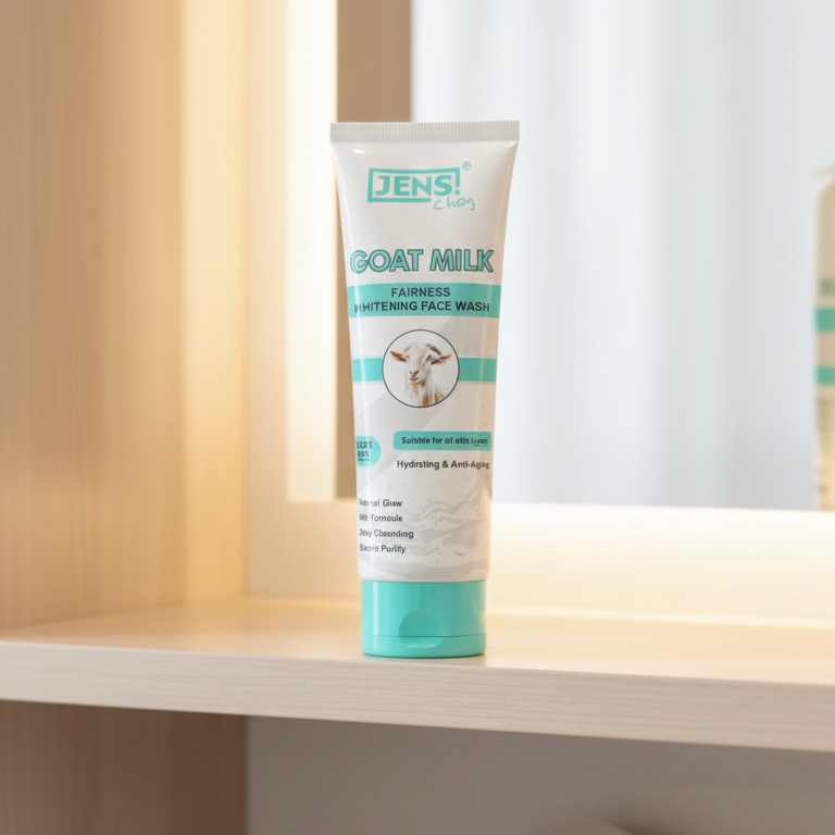Jens Choy Goat Milk Fairness Whitening Face Wash Gentle Formula Brightening Effect Premium Quality - 100g - Image 2