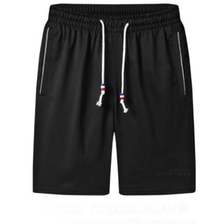 Summer Basketball Designer Shorts for Men | Solid Color | Breathable Drawstring Loose | Casual Short | High Quality [Black]