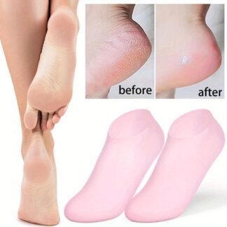 Premium Silicone Gel Heel Socks (1 Pair) – Anti-Cracking & Moisturizing Foot Care (52g)