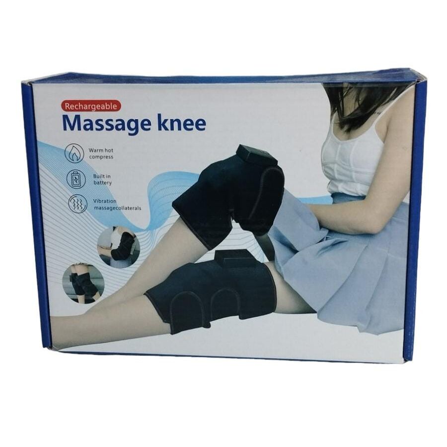 Electric Heat and Vibration Knee Massager: Therapeutic Device for Pain and Joint Relief.
