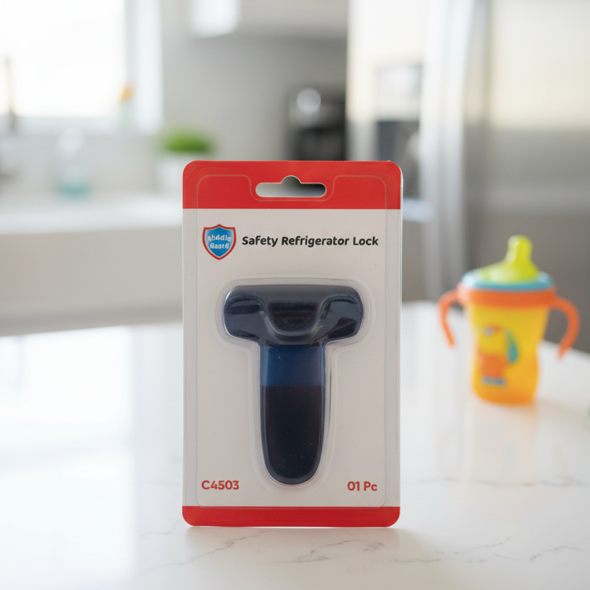 Self Adhesive Sticky Fridge Door Lock For Child Safety, Strong Grip Protection And Easy Installation For Refrigerators, Cabinets And Drawers - Image 4