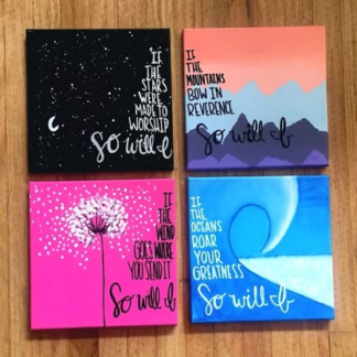 3D CANVAS FRAME FOR WALL & HOME DECORE 4 PEC