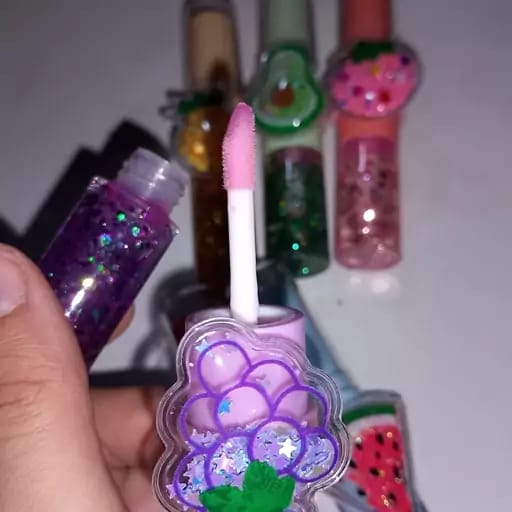 2 In 1 Flavored Fruit Lip Balm Plus Lip Oil Providing Smooth Application Gentle Care - Multicolor - Image 2