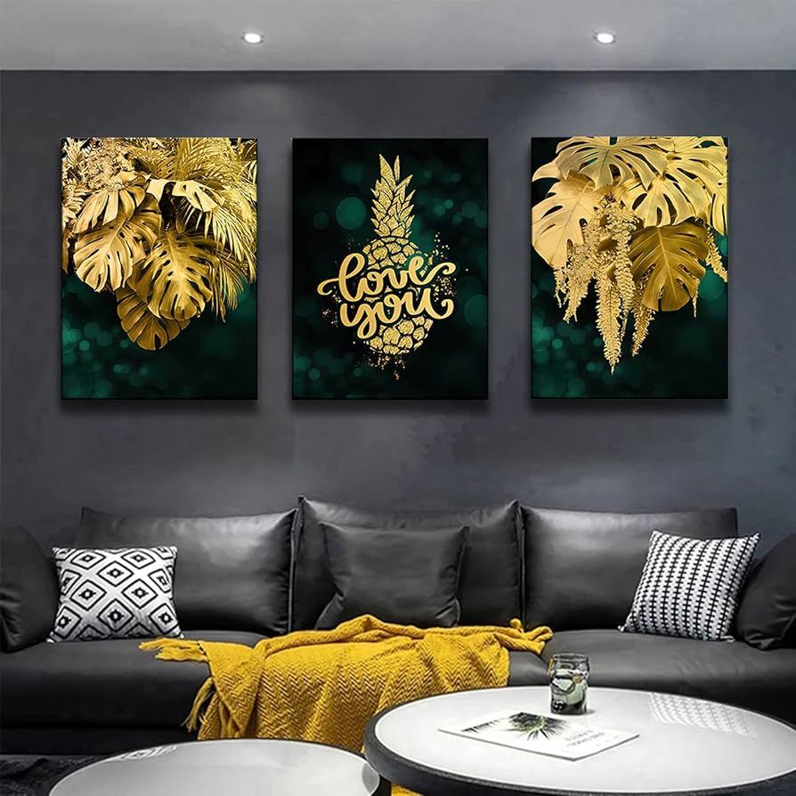 3 Pc Phototiles Wall Art Set | Elegant Self‑Adhesive | Premium Quality Smooth Finish | Size 8x11