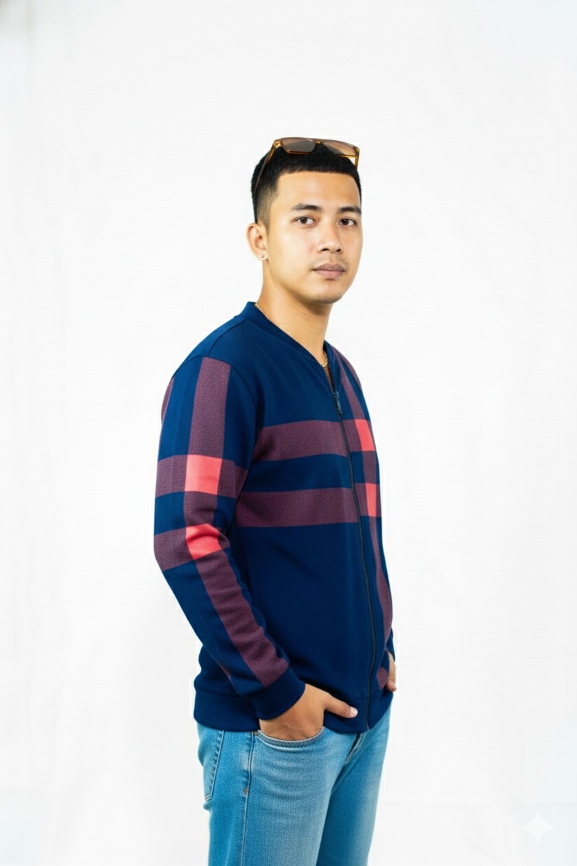 Classic Winter Jacket For Men- Zipper Style, Stay Warm And Stylish- Comfortable Fleece Material - Image 3