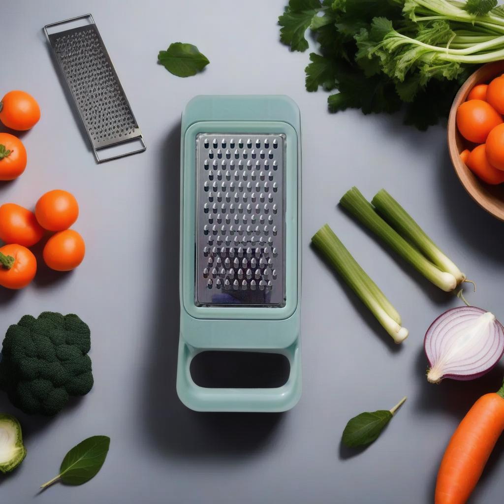 Multi-Purpose Vegetable Cutter & Grater | Handheld Manual Veg Slicer for Kitchen - Image 2