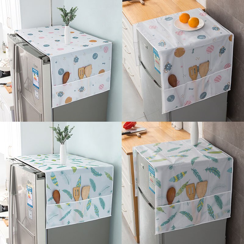 Anti-dust Waterproof Oil-proof Refrigerator Fridge Cover (Random Design)Made in china - Image 4