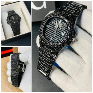 Iced Out Men Watch Diamond Steel Luxury Stylish Durable Quality Timeless Design