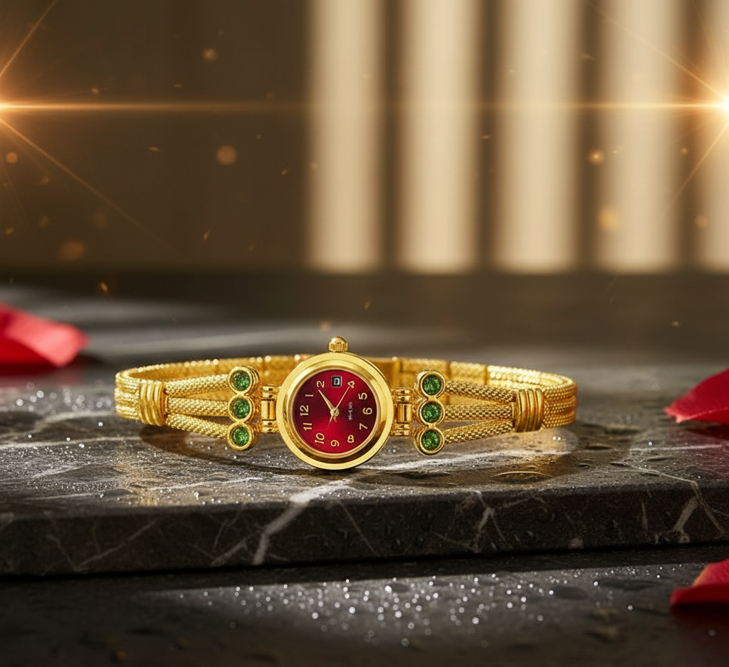 Single Folding Buckle Alloy Strap Quartz Watch Elegant Design Durable Build Clear Display Comfortable Wear For Daily And Formal Use - Image 2