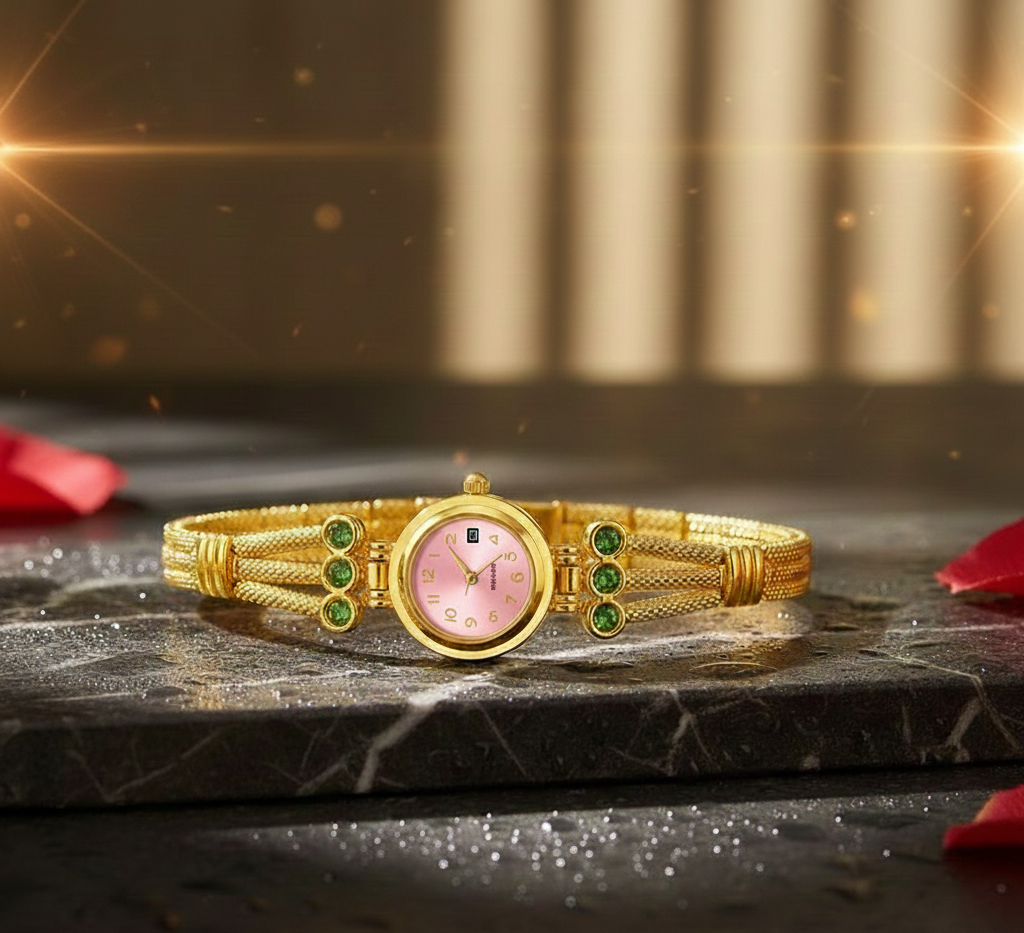 Single Folding Buckle Alloy Strap Quartz Watch Elegant Design Durable Build Clear Display Comfortable Wear For Daily And Formal Use - Image 3