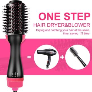 3‑in‑1 Hair Dryer with Comb, Hair Straightener & Curler for Easy Styling
