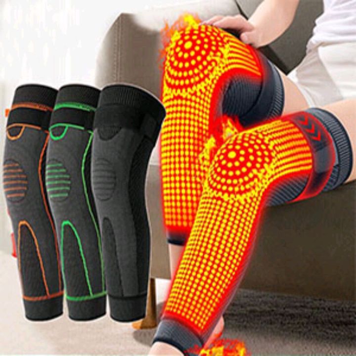 1pc Long Knee Support Knee Pad With Belt | Adjustable Knee Support For Men And Women | Anti-Slip Knee Warmer Sleeves | Knee Sleeves - Image 3