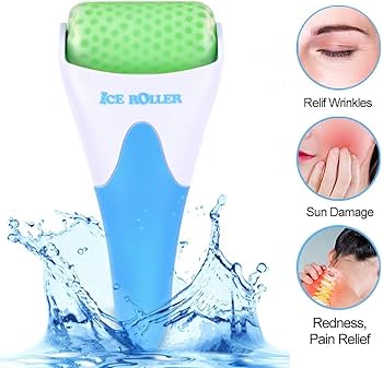 Ice Roller for Face & Eye Puffiness Relief, Cold Gel Ice Face Roller Massager - Ice Roller Cool Roller For Face Eye Body Facial Shaping Anti Wrinkle Ice Roller Massager Smooth Skin ( Random Color ) - Image 5