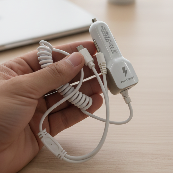 MT Power 3 In 1 Fast Car Charger 2.1A High Speed Charging Solution For Multiple Devices In Vehicle - Image 3