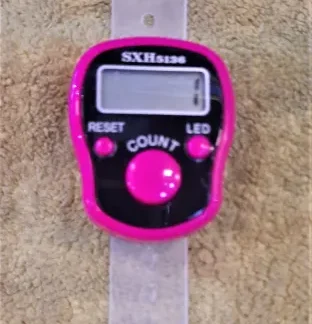 SXH Original Finger Counter with LED - Counts ( Tasbeeh / Digital Clicker ) (Random Color)