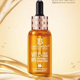 Lakyou Beauty Vitamin C Face Serum – 98% Pure Vitamin C Complex for Luminous Glow, Brightening, Firming & Repairing, 50ml