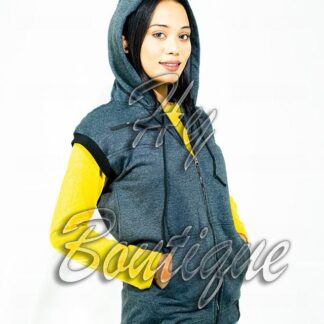 Winter Collection Dark Grey Sleeveless Jacket for Women | Stylish & Warm Body Warmer | Trendy Winter Layering Outerwear