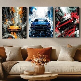 Set Of 3 Wall Art Wooden Phototile Frames For Wall Decor Providing Elegant Style Durable Quality
