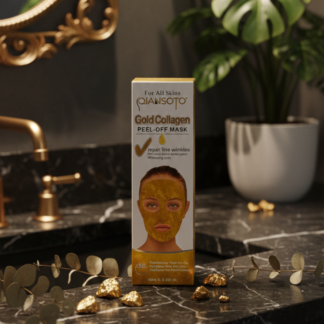 Qiansoto Gold Collagen Peel-Off Facial Mask – Anti-Aging & Skin Brightening Treatment (100ml)