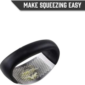 Garlic Press Rocker - Stainless Steel Garlic Press, Versatile Garlic Crusher, Easy to Use and Store Garlic Mincer – Effortless Cleanup and Dish Safe Garlic Grater(random color)