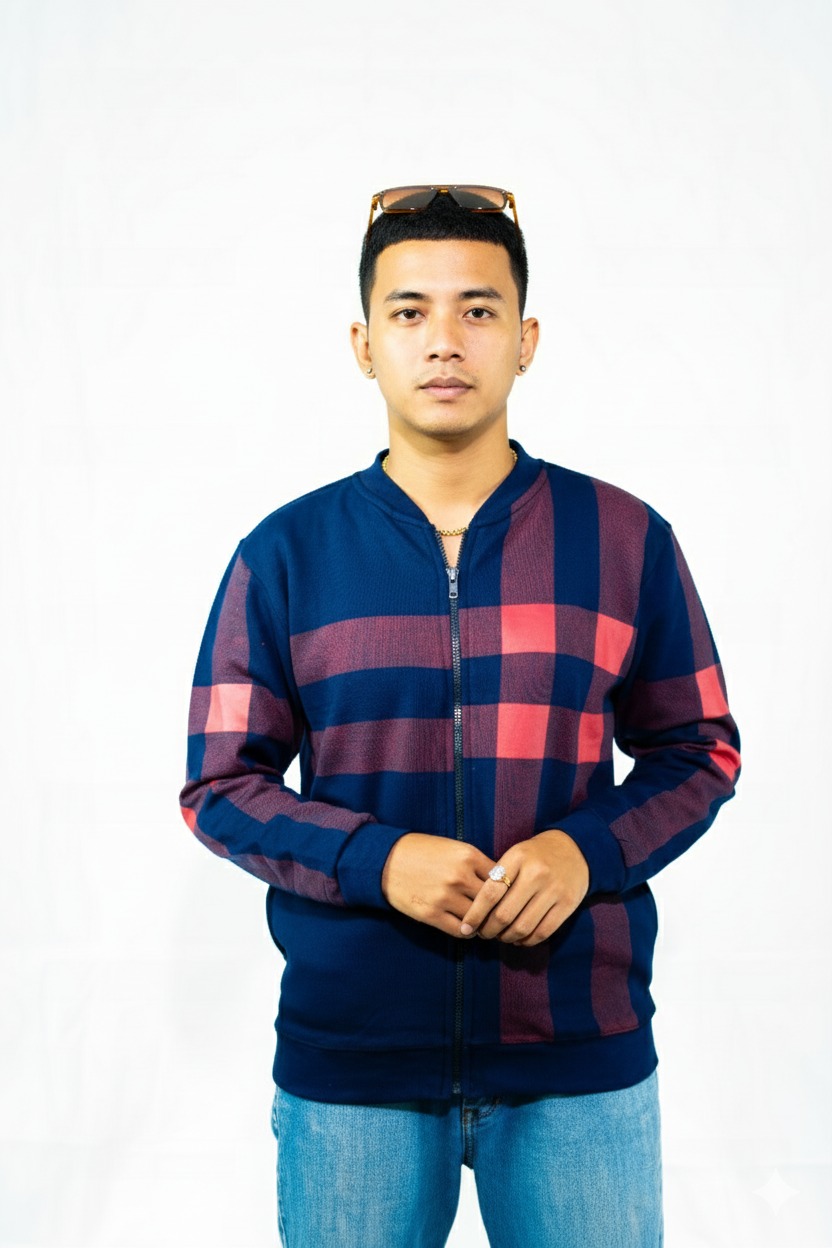 Classic Winter Jacket For Men- Zipper Style, Stay Warm And Stylish- Comfortable Fleece Material - Image 5