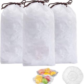 100pcs Disposable Flexible Transparent Plastic Food Storage Bags – Resealable & Multi-Purpose - Food-Grade Fresh-Keeping, Dust & Insect-Proof, Kitchen Accessories - Disposable Food Wrap
