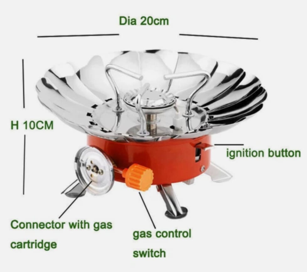 Portable Camping Mini Gas Stove Durable Construction Smooth Finish Easy Use Comfortable Handling For Outdoor Cooking Travel And Daily Utility - Image 2