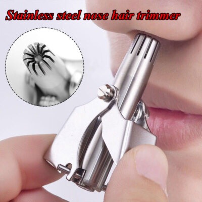 Mini Portable Stainless Steel Nose Hair Trimmer Manual Grooming Tool Safe And Durable For Easy And Comfortable Use - Image 2