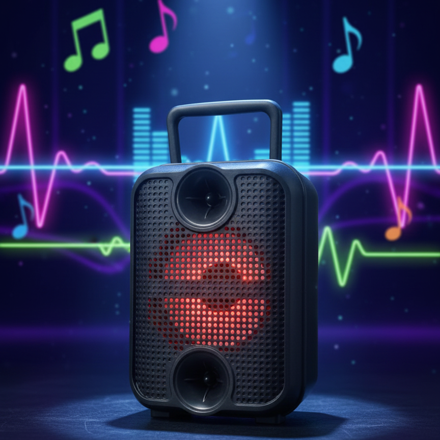 GreatNice GTS 2307 Portable Bluetooth Speaker Providing Clear Sound With Durable Quality Wireless Connectivity - Image 2