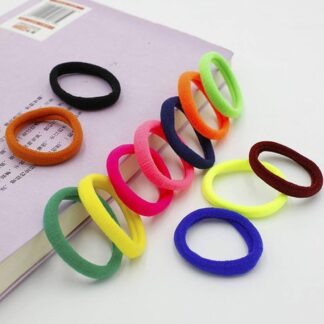 Pack Of 14Pcs Multicolor Hair Ponies For Girls | Soft And Stretchable Hair Bands | Stylish Elastic Hair Ties For Daily Wear And Fashion Hairstyles
