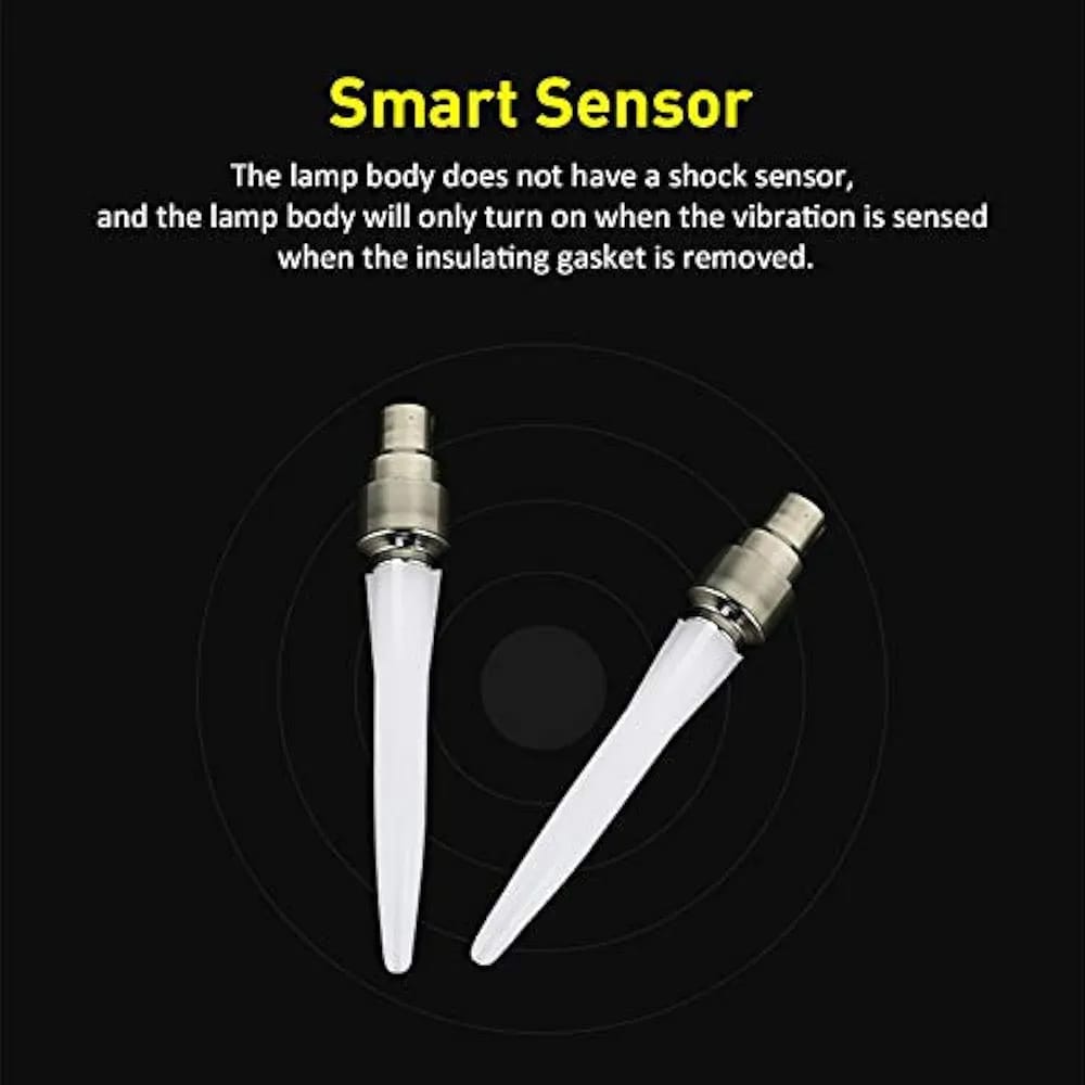 Pack Of Two Pieces Led Wheel Reflectors Wheel Valve Light For Bike Tyres Car Tyre Bicycle Tyre Multicolor Providing Bright Illumination - Image 3