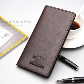 Men’s Leather Bi-Fold Wallet With Classic Design, Durable Leather Material, Easy Carrying, And Everyday Use For Style And Functionality