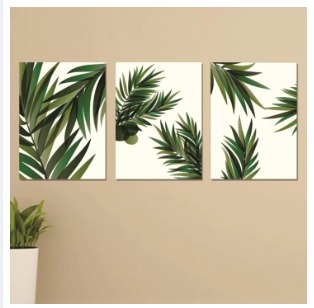 Set of 3 Wooden Photo Tile Wall Art Frames (8×11 Inches) – MDF Spiritual Wall Décor with Easy Stick Back