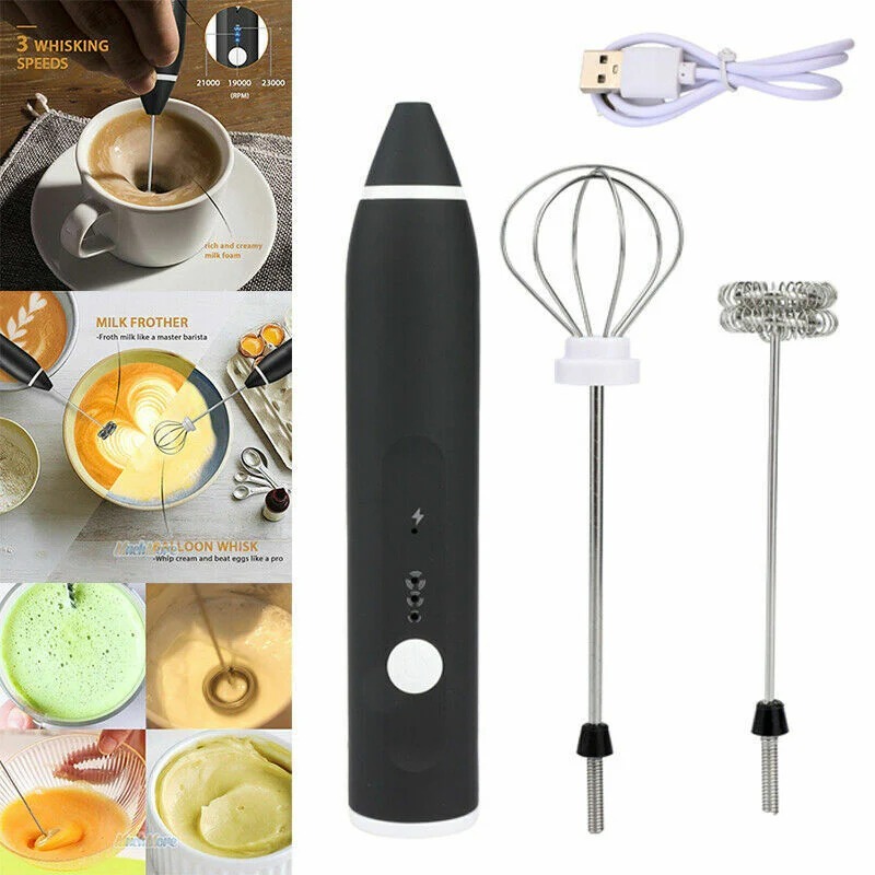 2 in 1 Coffee Beater Rechargeable Smooth Mixing Easy Use Compact Design Comfortable Handling - Image 5