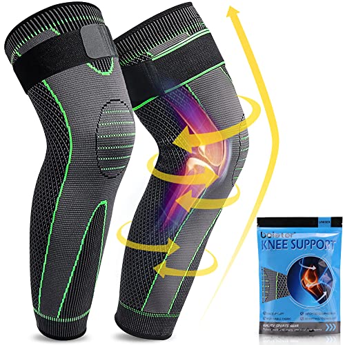 1pc Long Knee Support Knee Pad With Belt | Adjustable Knee Support For Men And Women | Anti-Slip Knee Warmer Sleeves | Knee Sleeves - Image 4