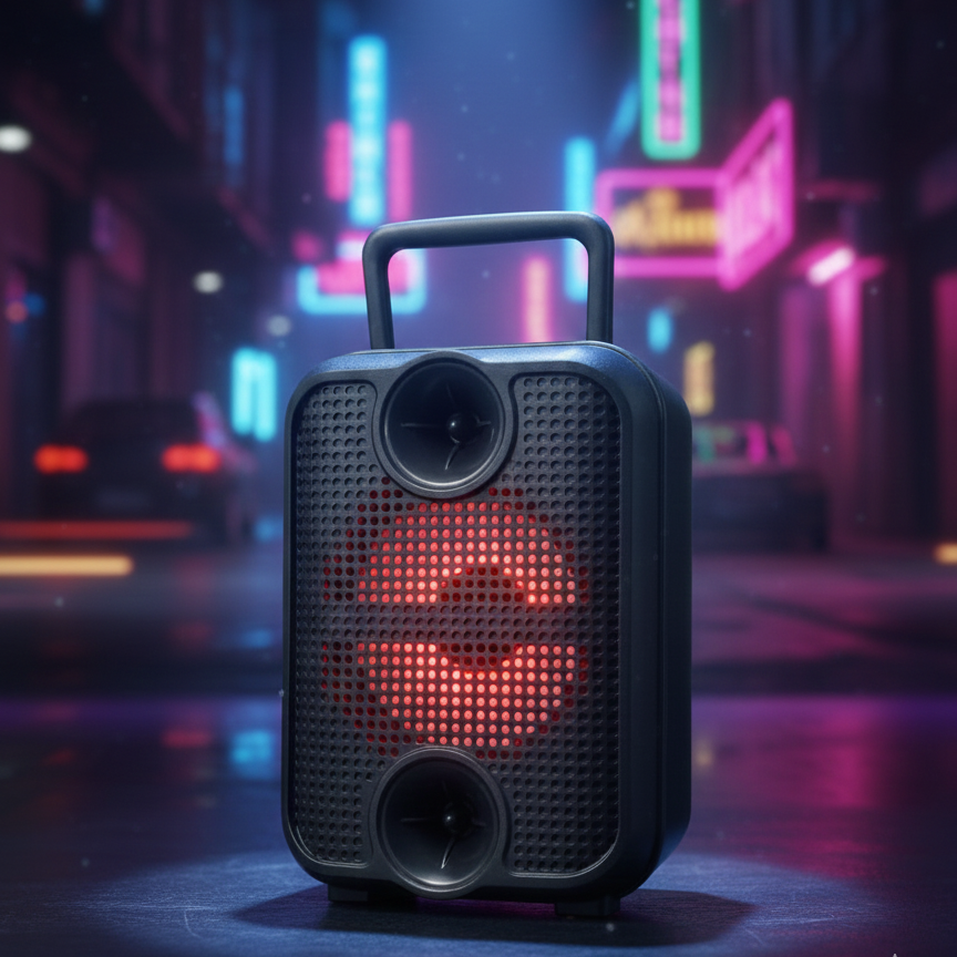 GreatNice GTS 2307 Portable Bluetooth Speaker Providing Clear Sound With Durable Quality Wireless Connectivity