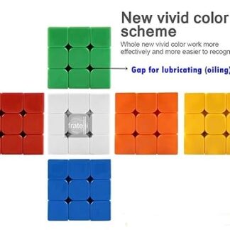 Rubic cube 3x3 for kids Magic Speed Square Cube Puzzle Toys High Quality With Box (Random color)