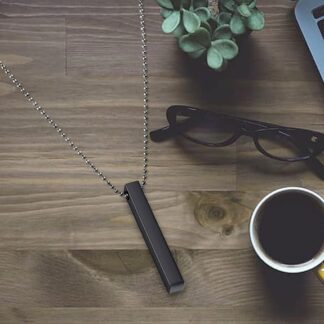 Pack Of 2  Boys Bar Necklace Materials Stainless Steel