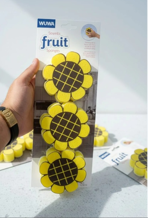 WUWA Stravits Fruit Sponges Providing Creative Design Attractive Look Durable Quality Comfortable Use (Random Design) - Image 5