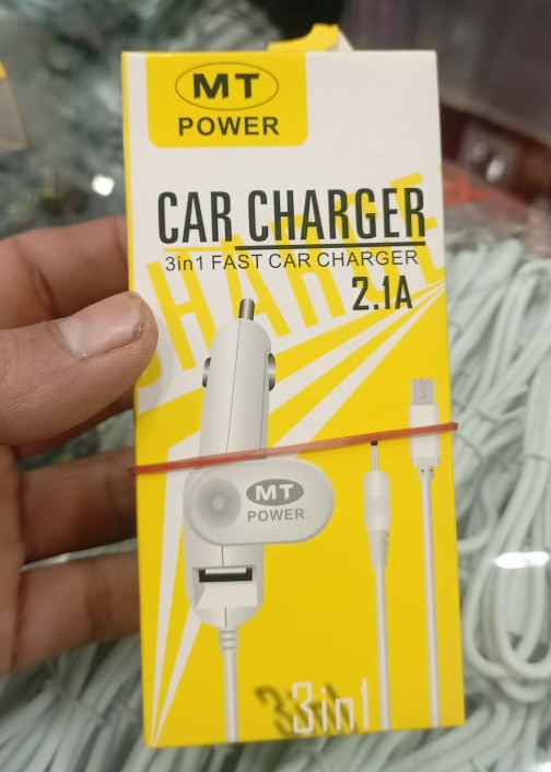 MT Power 3 In 1 Fast Car Charger 2.1A High Speed Charging Solution For Multiple Devices In Vehicle - Image 4