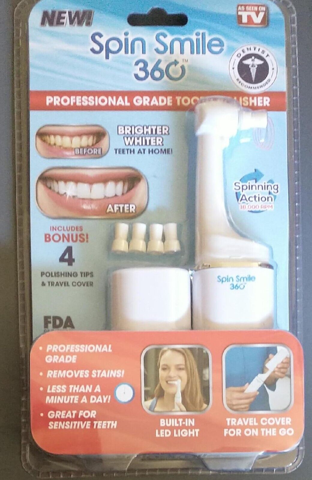 Spin Smile 360" Professional Grade Tooth Polisher - Image 4