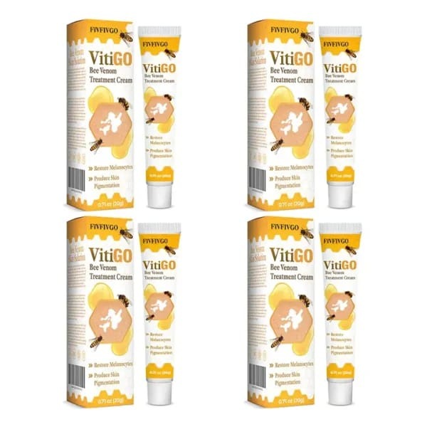 Bee Venom Vitiligo Treatment Cream - Restore Melanocytes & Skin Pigmentation - Natural Melanin Care Ointment for Leukoplakia (20g) - Image 5