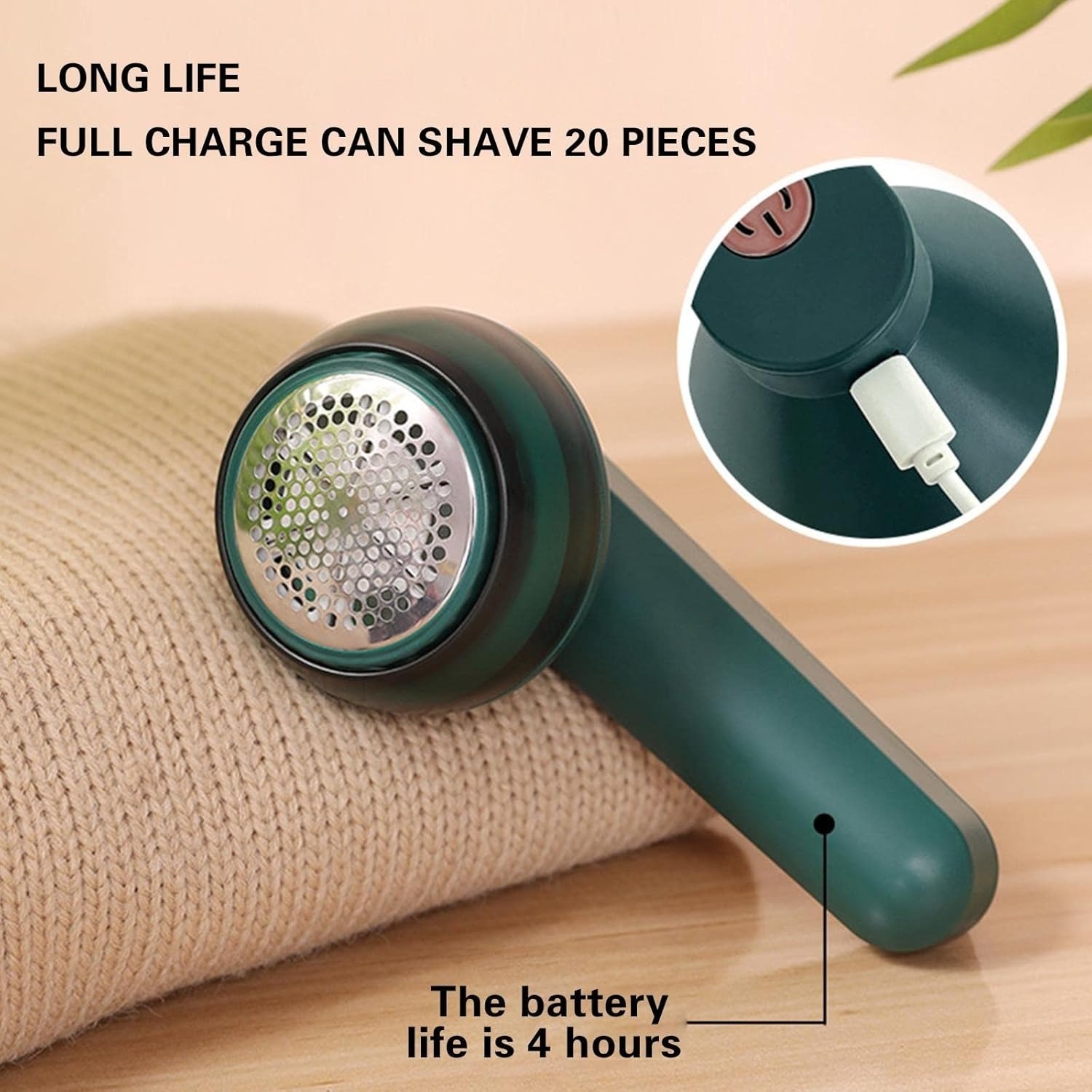 Lint Remover Chargeable Portable Design Gentle On Fabrics Removes Lint And Fuzz Easy To Use Durable Performance Suitable For Daily Clothing Care (With Box) - Image 3