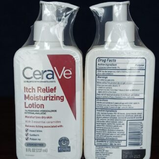 CeraVe Itch Relief Moisturizing Lotion | Fast-Acting Relief for Dry, Itchy Skin | With Ceramides, Niacinamide & Hyaluronic Acid