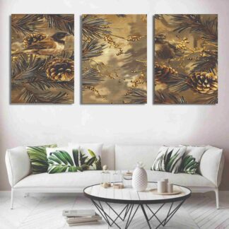 Set of 3 Wall Art Wooden Phototile Frames for Wall Decor