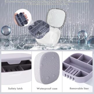 Small Jewellery Box, Jewellery Box, Portable Jewellery Box, Girls' Earrings, Cut Necklace Box, Can Be Placed in the Bag of the Bag at Home (Pink Or Silver Colors) (Random Colors)